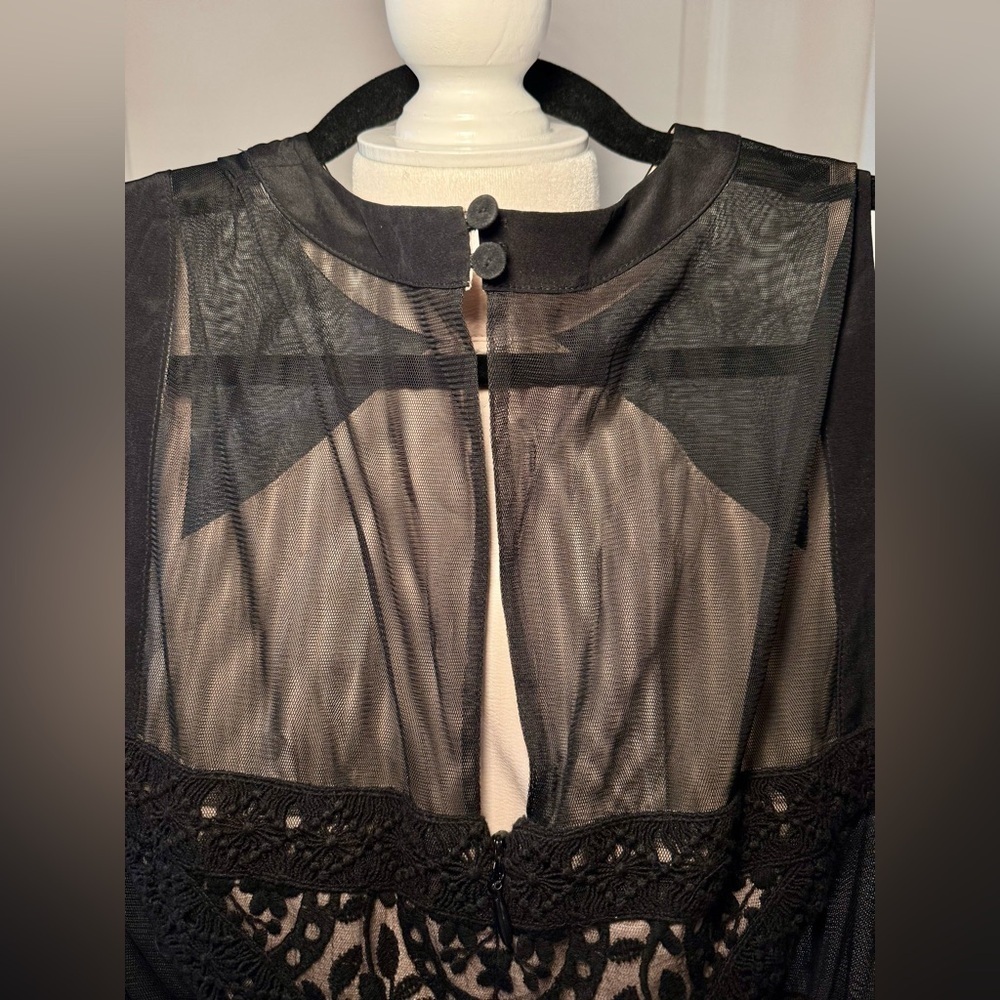 BCBG MaxAzria Joselyn Black Lace Sleeveless Cocktail Dress – Size 2 - Picture 6 of 7
